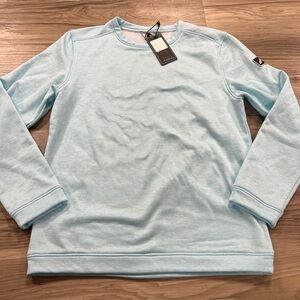 Strafe Tech Crewneck Long Sleeve Sweatshirt Arctic Blue Mens Medium 120243 $149